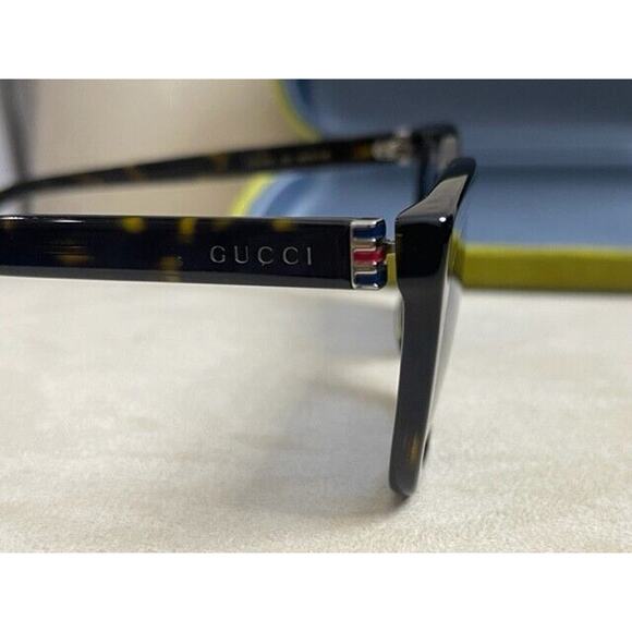 NEW GUCCI GG 0449S 003 HAVANA AUTHENTIC SUNGLASSES Blue Lense Tortoise 56MM $468 - Picture 9 of 10